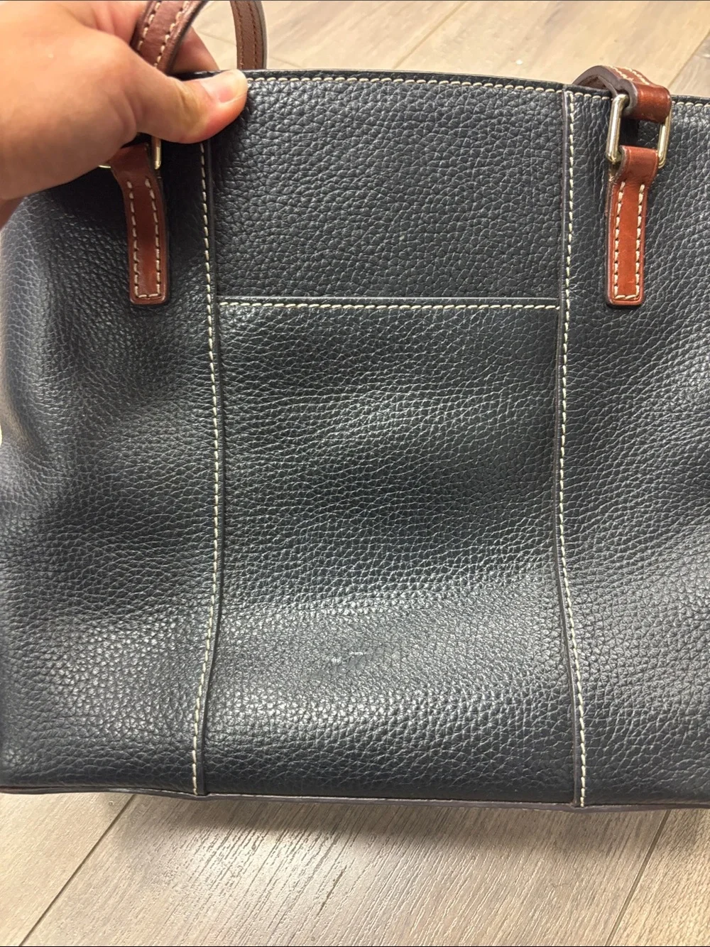Dooney & Bourke pebbled Black Leather Tote